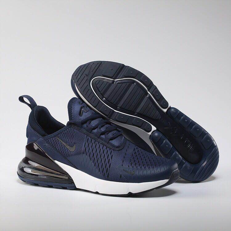 New Nike Air Max Flair 270 Nano Deep Blue White Shoes